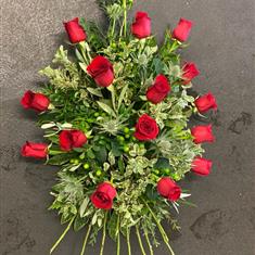Rose spray with stems