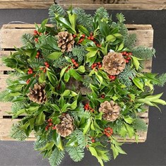 Holly wreath - AVAILABLE 7th DEC